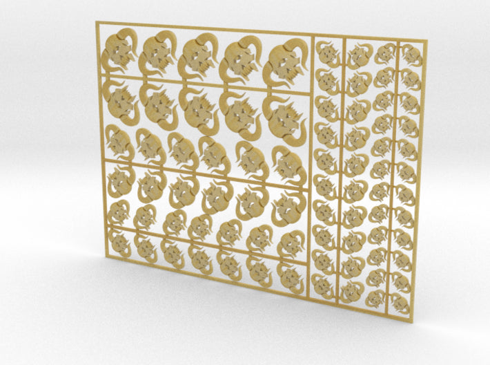 Cyclop Demon - Flat Vehicle Insignia pack 3d printed