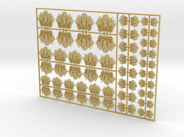 Iron Bears - Flat Vehicle Insignia pack 3d printed