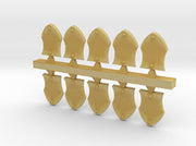 10x Blank - Italian Shoulder Shields 3d printed