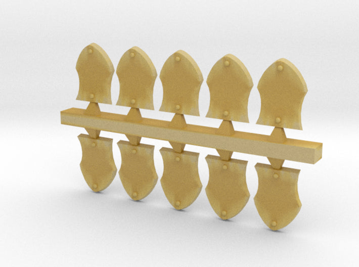 10x Blank - Italian Shoulder Shields 3d printed