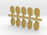10x Blank - Notched Shoulder Shields 3d printed