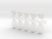 10x Blank - Notched Shoulder Shields 3d printed