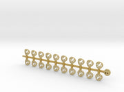 20x Red Talons - Small Bent Insignias (5mm) 3d printed