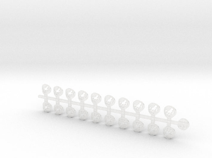 20x Red Talons - Small Bent Insignias (5mm) 3d printed