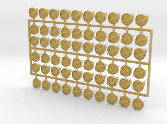 60x Black Guard - Shoulder Insignia pack 3d printed