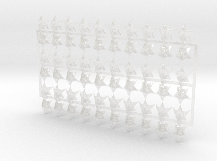 60x Invaders - Shoulder Insignia pack 3d printed