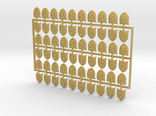 60x King Shields - Shoulder Insignia pack 3d printed