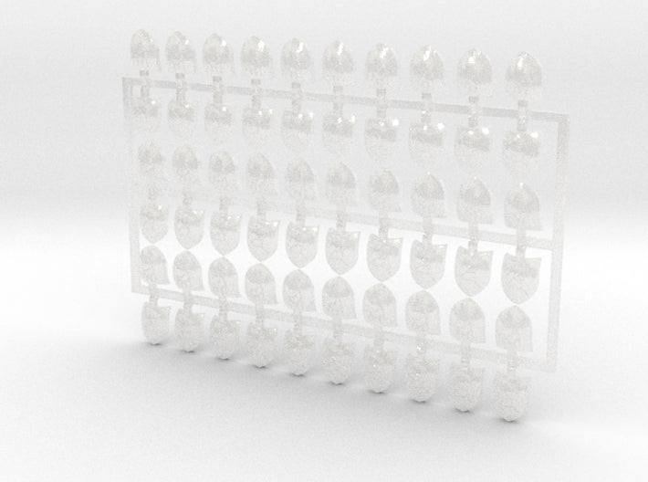 60x King Shields - Small Convex Insignias (5mm) 3d printed
