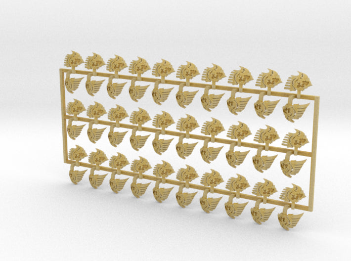 60x Lion Wing - Left Shoulder Insignia pack 3d printed