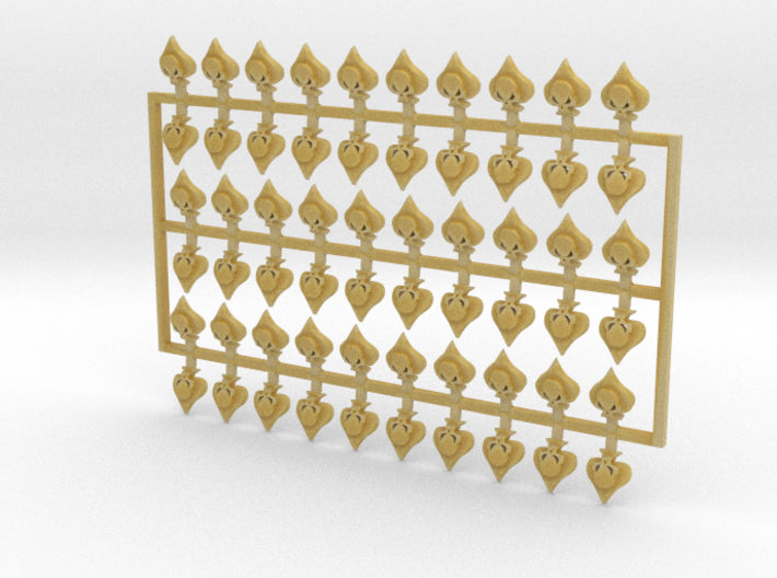 60x Death Dealers - Small Convex Insignias (5mm) 3d printed