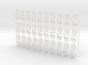 60x Midnight Hunters - Small Convex Insignias (5mm 3d printed