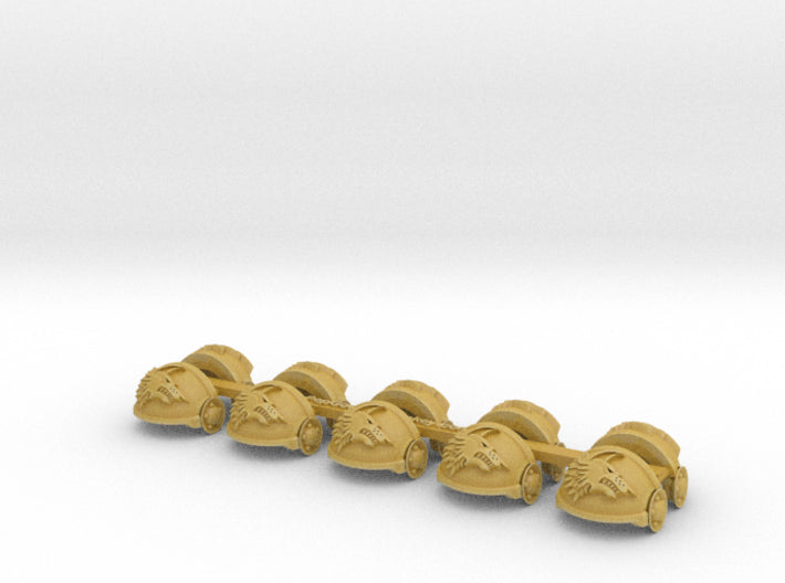 5x Shaggy Wolf - T:2b Cataphractii Shoulder Sets 3d printed