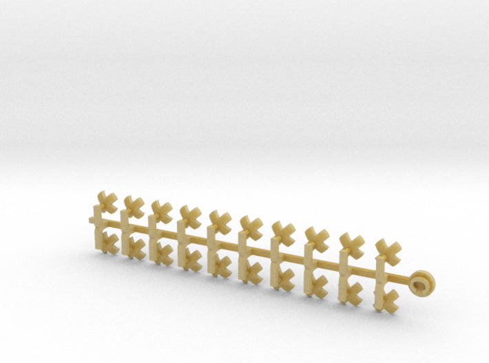 20x Crisscross - Tiny Convex Insignias (3mm)	 3d printed
