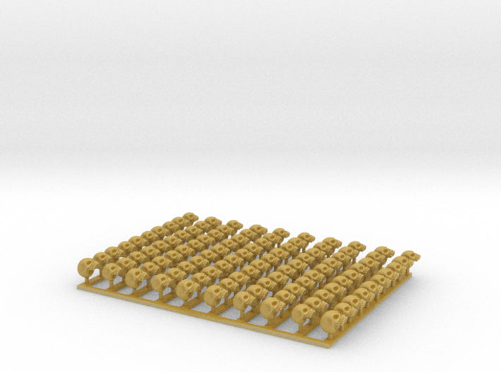 100x Human/Marine Skull Tops 3d printed