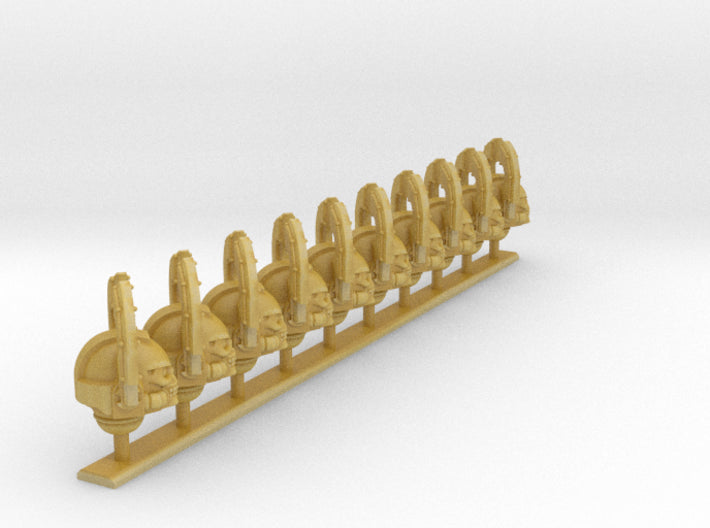 10x Berserker - G:9 Reiver Helmets 3d printed