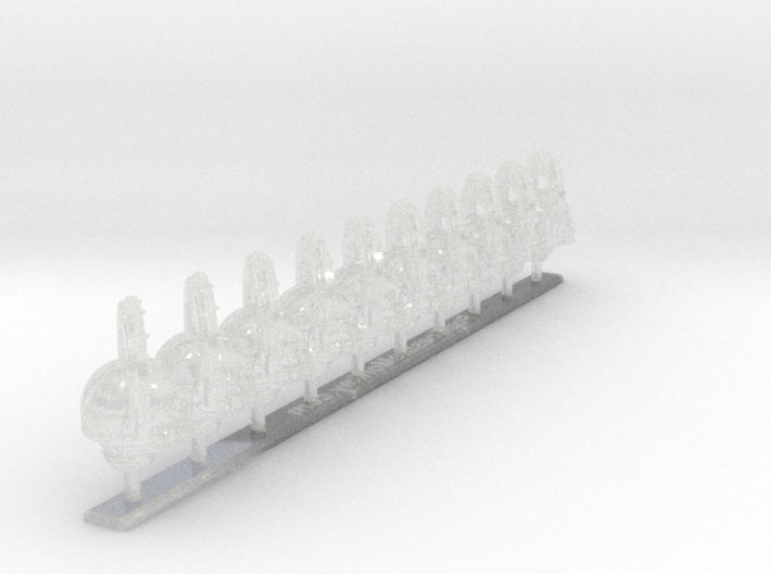 10x Berserker - G:9 Reiver Helmets 3d printed