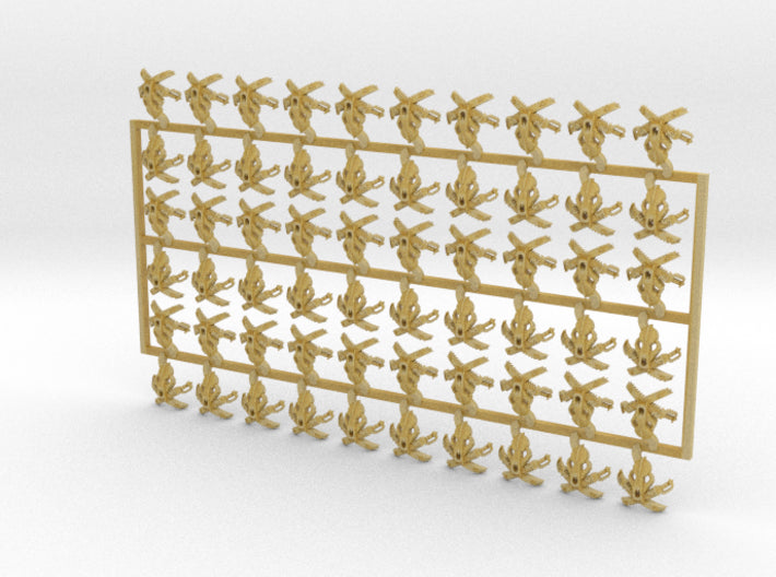 60x Sons of the Hunt - Small Convex Insignias (5mm 3d printed