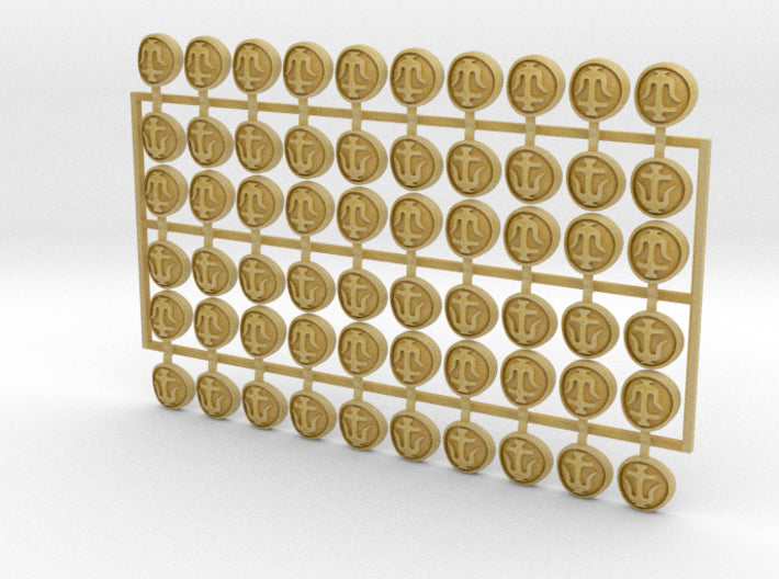 60x Seleucid Anchor - Shoulder Insignia pack 3d printed