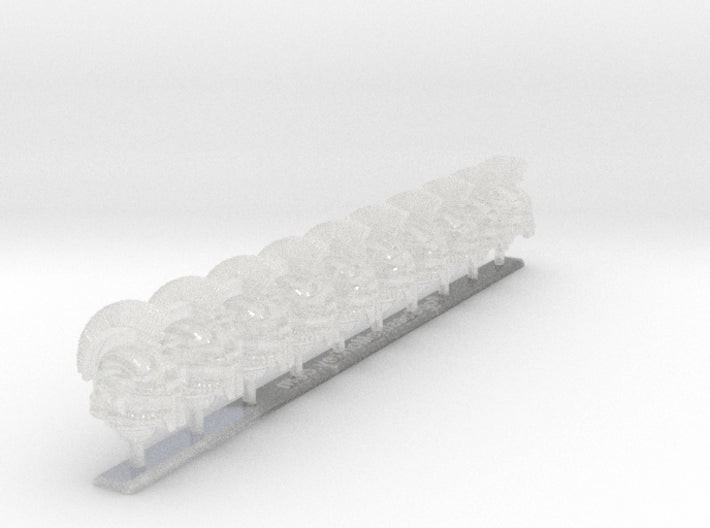 10x Base - Crested Nicopolis Helmets 3d printed