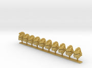 10x Serpent - Nicopolis Helmets : Squad Set 2 3d printed