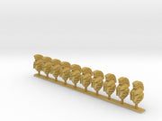 10x Skull icon - Crested G:10 Prime Helmets 3d printed