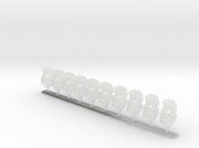 10x Skull icon - Crested G:10 Prime Helmets 3d printed