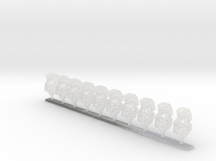 10x Skull icon - Crested G:10 Prime Helmets 3d printed