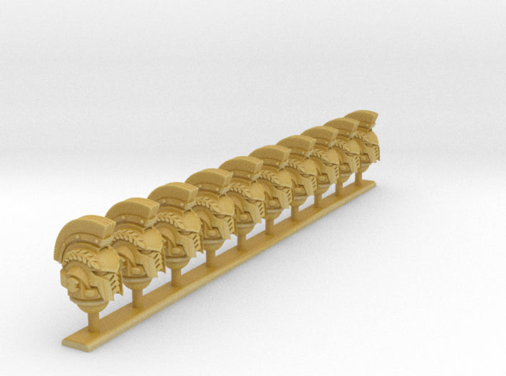 10x Laurels - Crested G:10 Prime Helmets 3d printed
