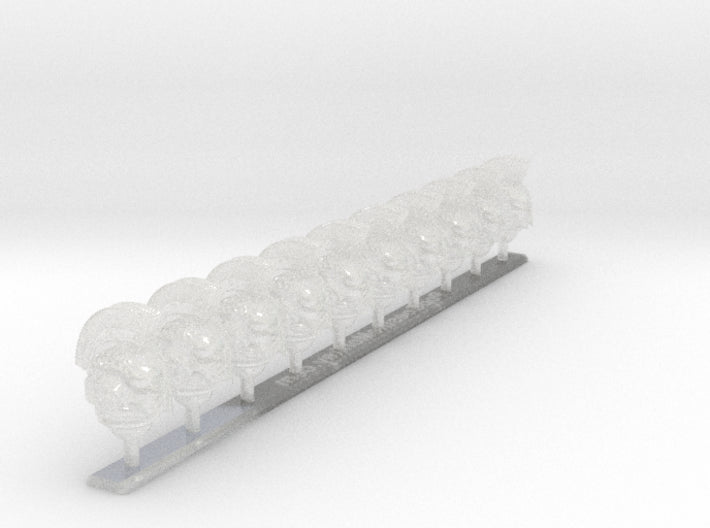 10x Laurels - Crested G:10 Prime Helmets 3d printed