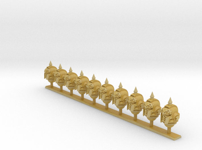 10x Storm Legion - G:10 Prime Spiked Helms 3d printed