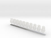 10x Winged Horse - Crested G:10 Prime Helmets 3d printed