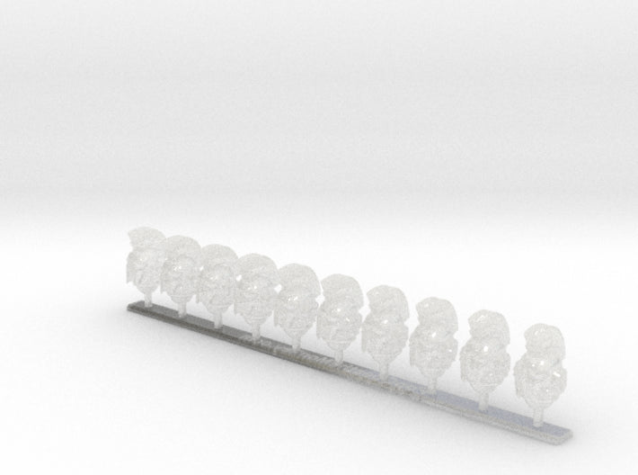 10x Winged Horse - Crested G:10 Prime Helmets 3d printed