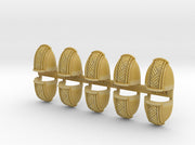 10x Kente Swathe 02 - G:5a Shoulder Pads 3d printed