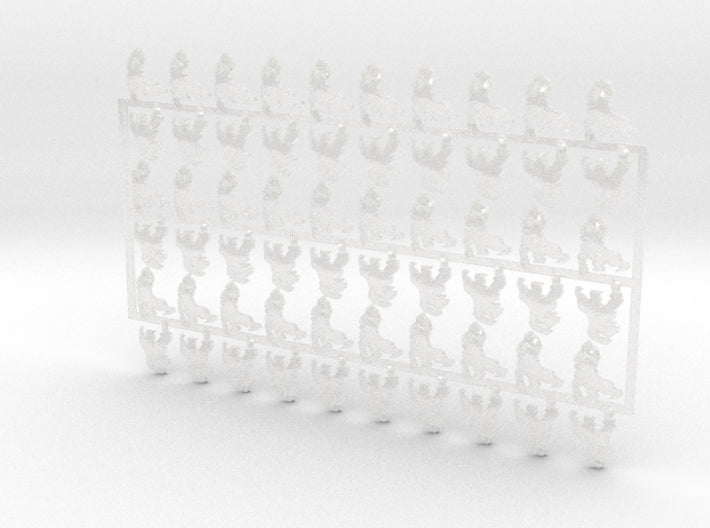 60x Silverbacks - Shoulder Insignia pack 3d printed