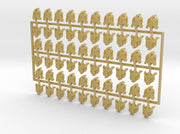 60x Silverbacks R - Small Convex Insignias (5mm) 3d printed