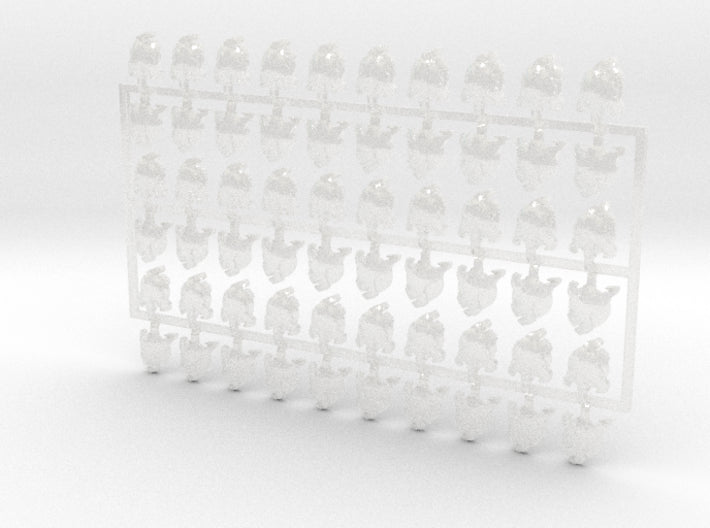 60x Silverbacks R - Small Convex Insignias (5mm) 3d printed