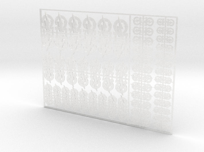 Storm Titans - Flat Vehicle Insignia pack 3d printed