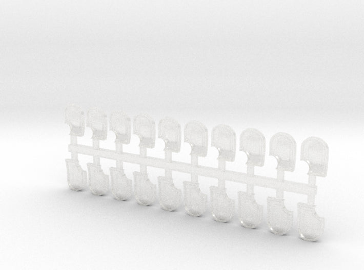 20x Blank - Joust Shoulder Shields (R) 3d printed