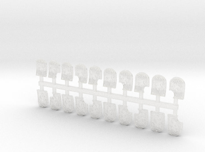 20x Ember Flame - Shoulder Shields Variety Pack 3d printed