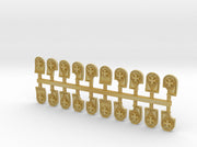 20x Maltese Cross - Shoulder Shields Variety Pack 3d printed