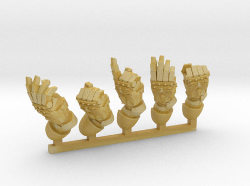 5x Blood Guard - Right-Hand Energy Fists 3d printed