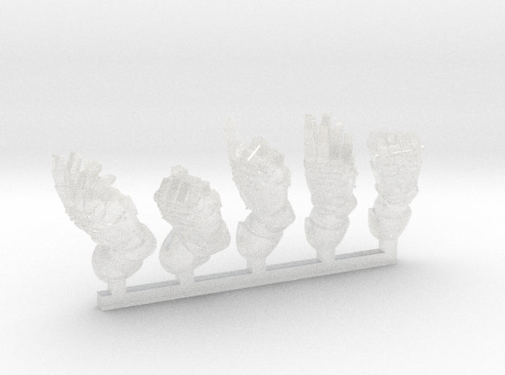 5x Blood Guard - Right-Hand Energy Fists 3d printed