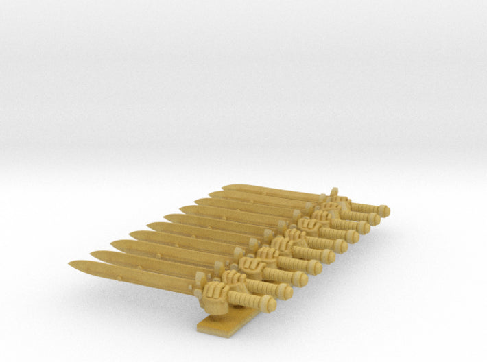 10x Right-handed Energy Sword: Broad 3d printed