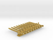 10x Right-handed Energy Sword: Templar Crusader 3d printed