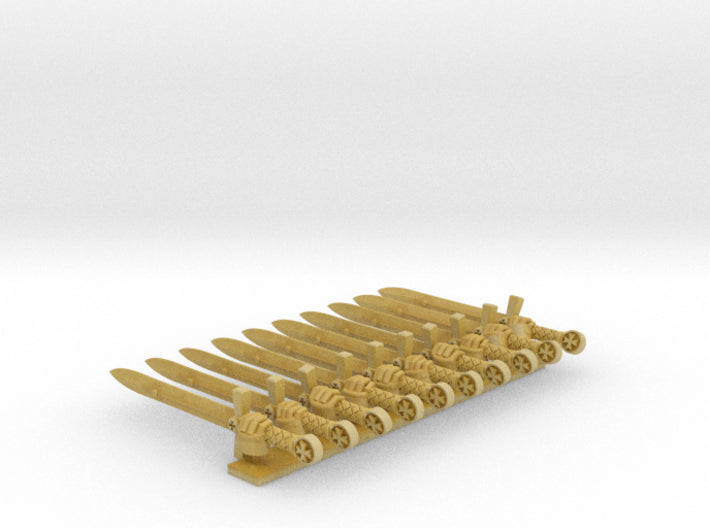 10x Right-handed Energy Sword: Templar Crusader 3d printed