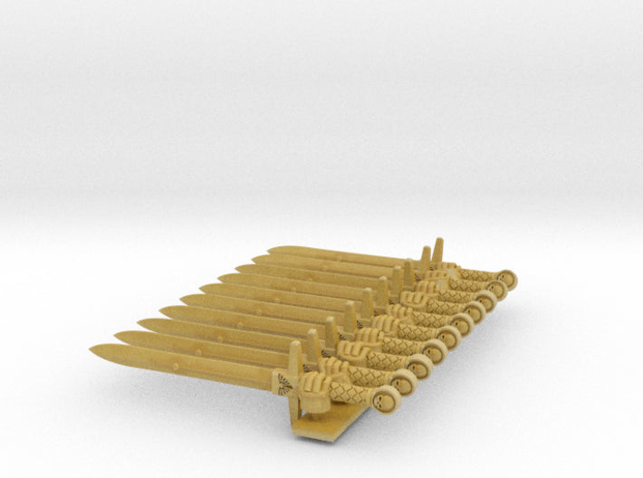 10x Right-handed Energy Sword: Sanguine Crusader 3d printed