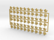 60x Left Red Raven- Small Convex Insignias (5mm) 3d printed