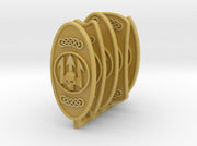 5 Neptune Spears: Left-handed shields 3d printed