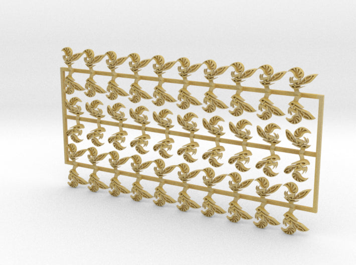 60x Yellow Jackets- Shoulder Insignia (L&amp;R) 3d printed