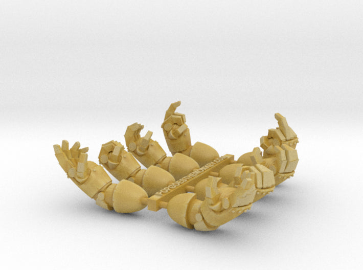 8x Base - Marine Energy Fists [Group 2] 3d printed